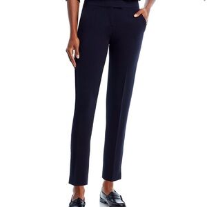 Theory Ibbey Admiral Crepe Straight Pants - Navy